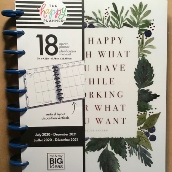NEW 2020-2021 me /& my BIG Ideas The Happy Planner “GREEN GARDEN” Classic Planner